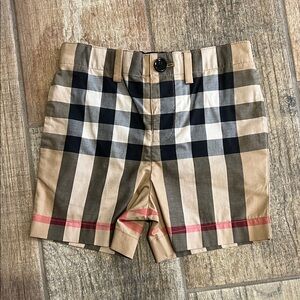 Authentic Burberry Iconic Check Print Shorts Toddler 2T
